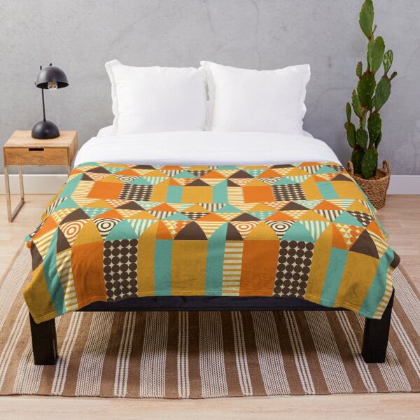 Artikelvorschau, Retro geometrisches abstraktes Muster entworfen und verkauft von PolarSunDesigns.