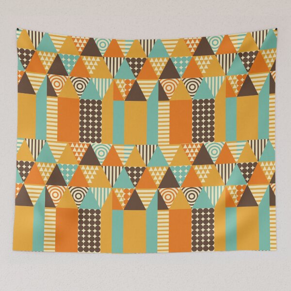Item preview, Retro Geometric Abstract Pattern designed and sold by PolarSunDesigns.