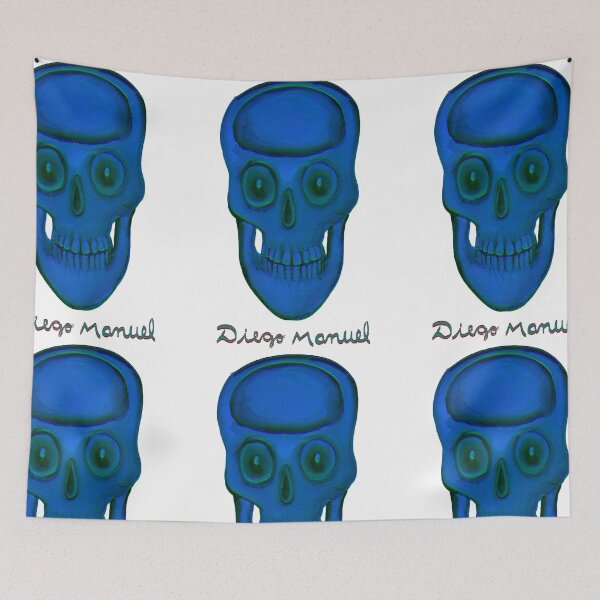 Item preview, Blue skull 2 designed and sold by Diego Manuel Rodriguez.