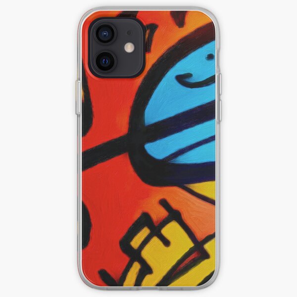 Orange and blue Adbstract iPhone Soft Case