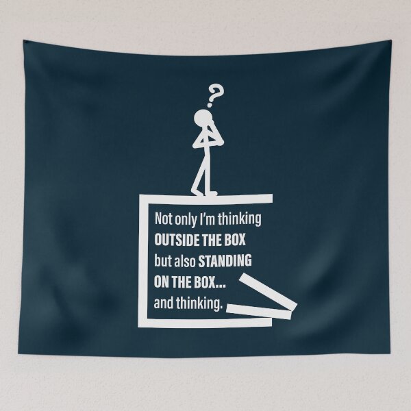 Item preview, Thinking outside the box designed and sold by MerchHouse.