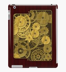 Steampunk brass and rosewood finish iPad Case/Skin