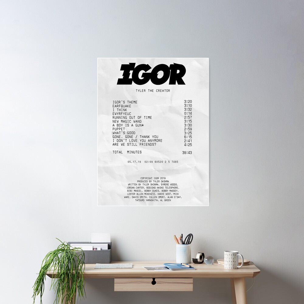 IGOR - Tyler The Creator [Canvas] – Receipt Rugs