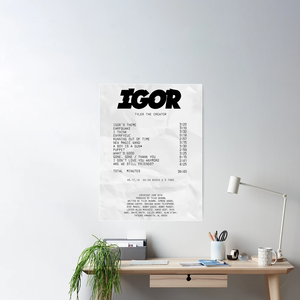 Igor Receipt Sticker