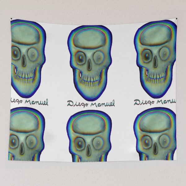 Item preview, Blue skull 3 designed and sold by Diego Manuel Rodriguez.