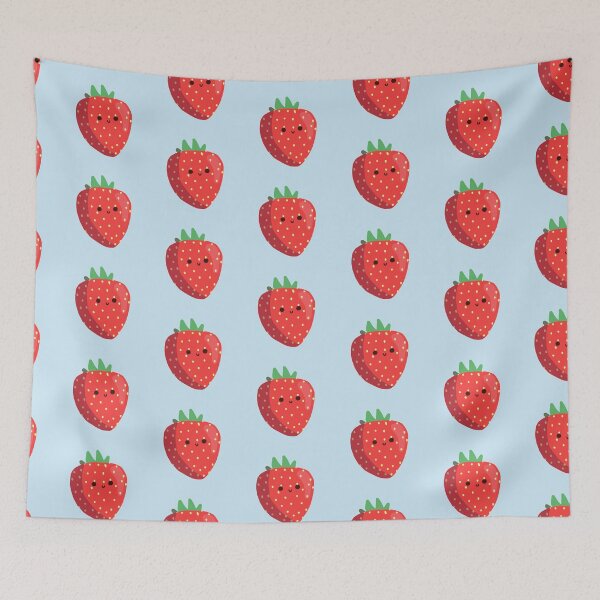 Item preview, Cute, Happy Strawberry designed and sold by purple-umbrella.