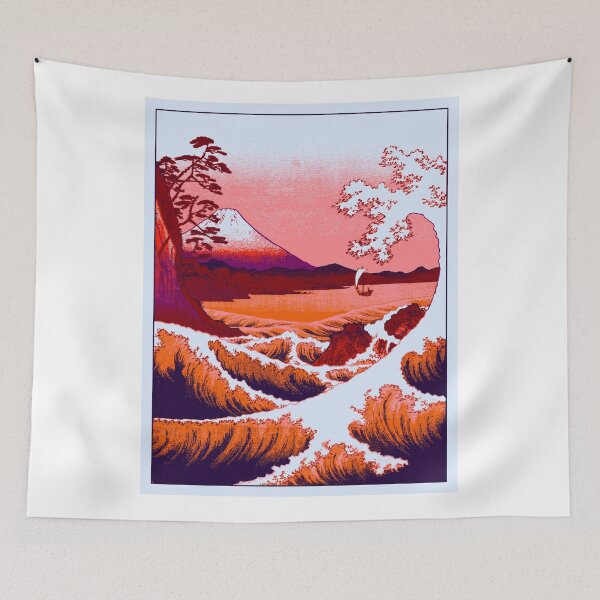 Item preview, Japanese beautiful sunset art designed and sold by DesignedFandom.