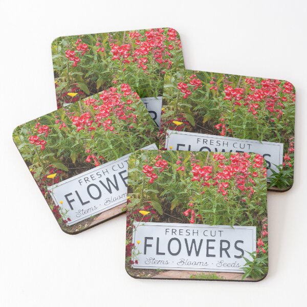 Item preview, Garden flowers with fresh cut flower sign 0758 designed and sold by simonbratt.