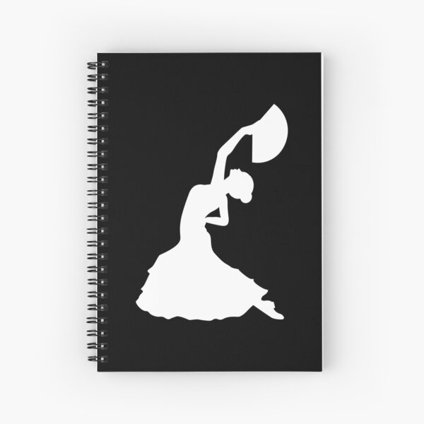 Item preview, Flamenco Dancing - White Dancer on black Background - Flamenco Skirt Dress Costume designed and sold by EDcreations.