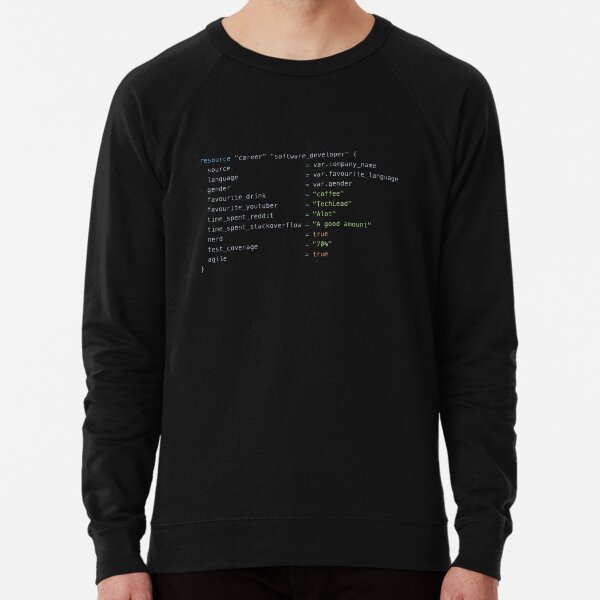 Item preview, Software Developer Terraform Code designed and sold by BalfrogClothing.