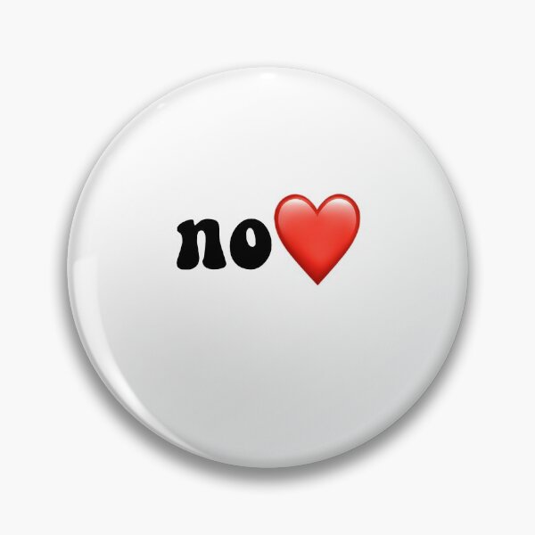 Item preview, No red heart emoji sticker designed and sold by cydneysstickers.