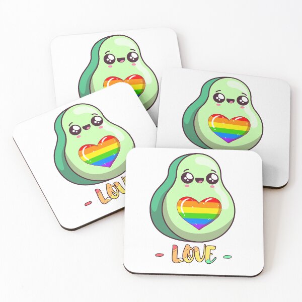 Item preview, Love LGBT Pride Avocado Gift designed and sold by OhmyShop.
