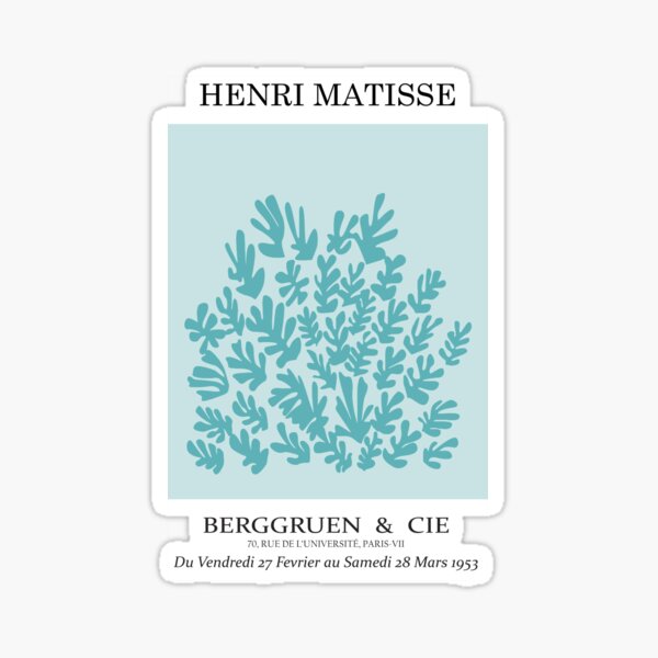 Artikel-Vorschau von Henri Matisse - La gerbe (Die Garbe) - Türkis, designt und verkauft von artswag.