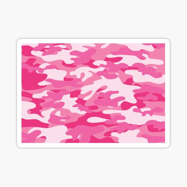 pink camo face mask camouflage Sticker