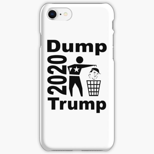 Dump Trump 2020 rec monochrome schwarz iPhone Leichte Hülle