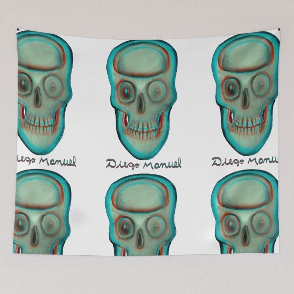 Item preview, Blue skull 4 designed and sold by Diego Manuel Rodriguez.