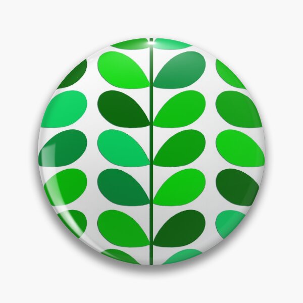 Item preview, Mid Century Danish Leaves, Emerald and Lime Green designed and sold by Marymarice.