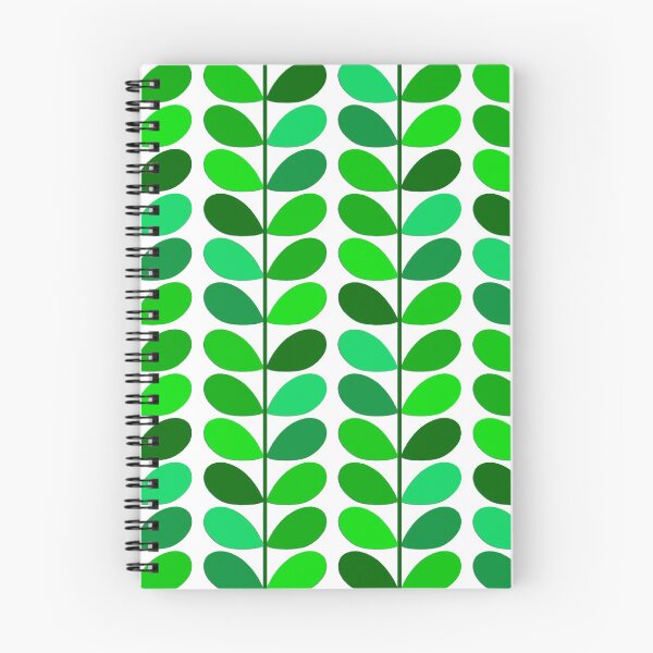 Item preview, Mid Century Danish Leaves, Emerald and Lime Green designed and sold by Marymarice.