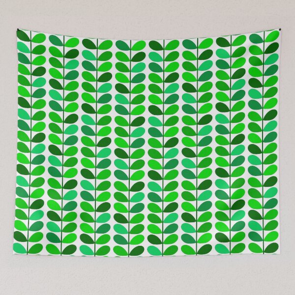 Item preview, Mid Century Danish Leaves, Emerald and Lime Green designed and sold by Marymarice.