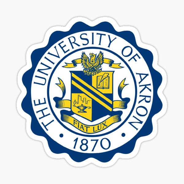 University of Akron - Akron Zips - UA - Akron Ohio Sticker