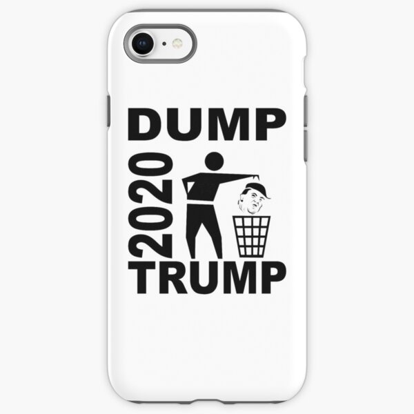 Dump Trump 2020 rec monochrome schwarz 002 iPhone Robuste Hülle