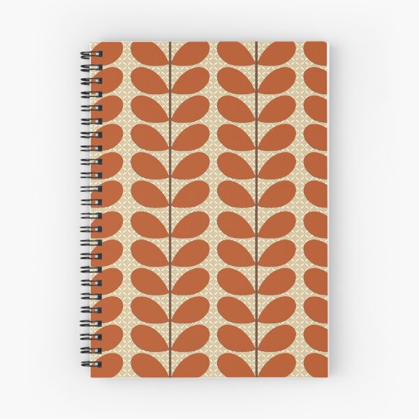Item preview, Mid Century Danish Leaves, Rust Brown and Beige  designed and sold by Marymarice.