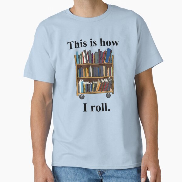 Item preview, Librarian Design - This is How I Roll - A Library Cart designed and sold by EstelleStar.