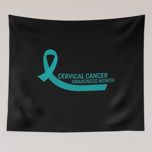 Item preview, Cervical Cancer Awareness Month with Teal Riboon designed and sold by friendlyspoon.