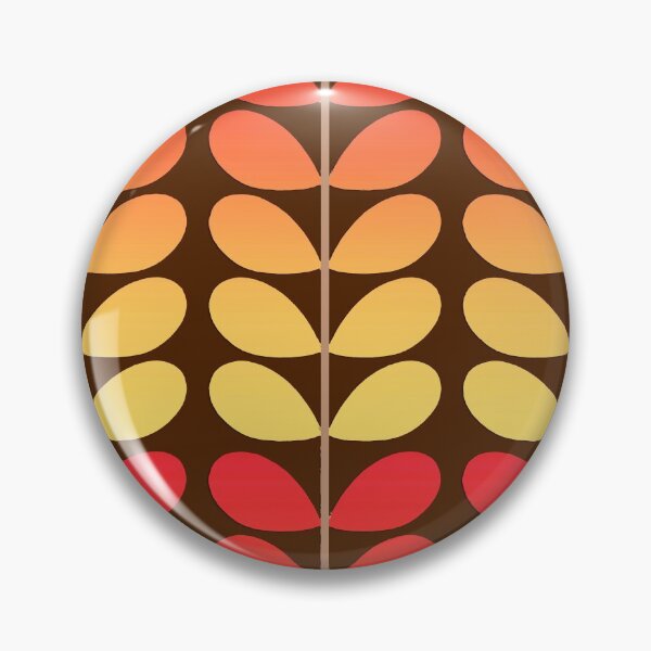 Item preview, Mid Century Danish Leaves, Brown, Orange & Gold designed and sold by Marymarice.