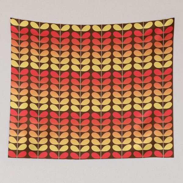 Item preview, Mid Century Danish Leaves, Brown, Orange & Gold designed and sold by Marymarice.