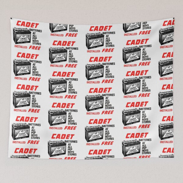 Item preview, CADET BATTERIES vintage design PEP BOYS AD! Old School Hot Rod GRAPHIC designed and sold by massiveink.