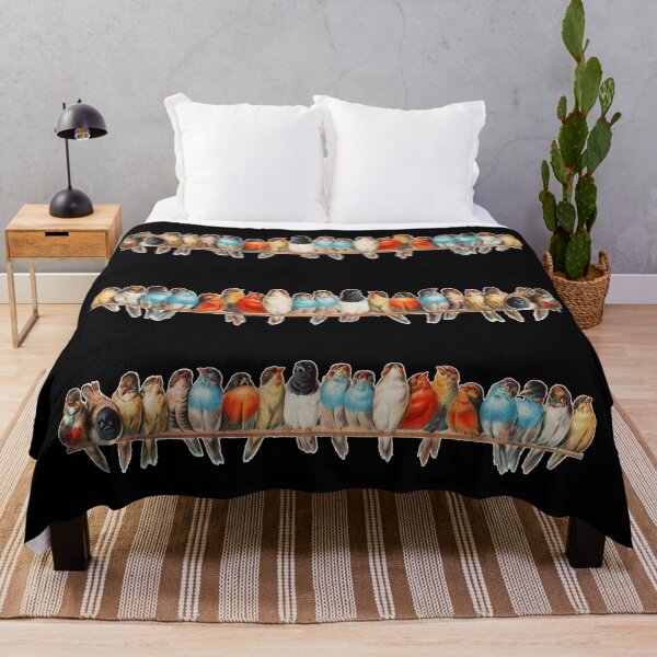 Item preview, Lots Of Colourful Birds On a Perch designed and sold by darwinsworld.