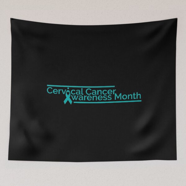 Item preview, Cervical Cancer Awareness Month in Teal designed and sold by friendlyspoon.