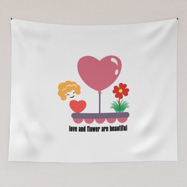 Item preview, 'Party t shirt "“love and flower are beautiful” ,   redbubble .com   designed and sold by Bhaskaran Parakkottil.