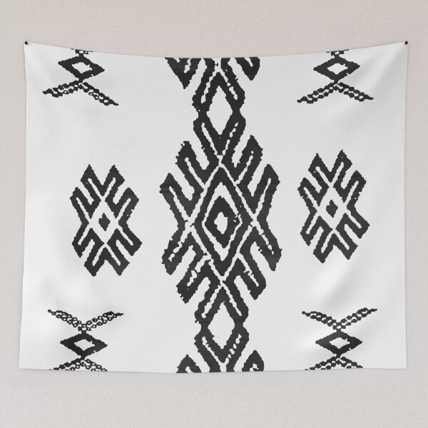 Item preview,  Black-White Moroccan Berber Pattern-Drawings designed and sold by RabiaDesigns.