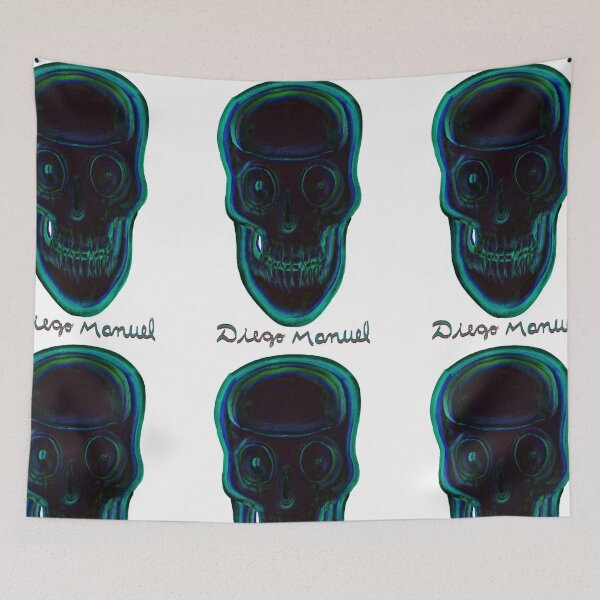 Item preview, Blue skull 6 designed and sold by Diego Manuel Rodriguez.