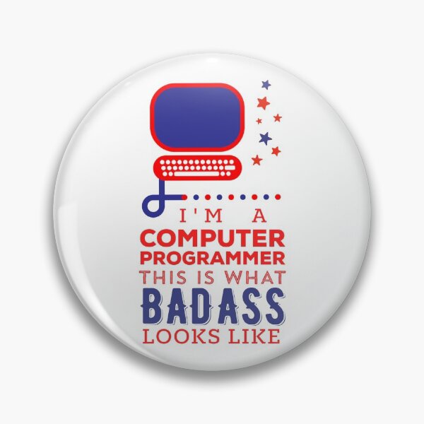 Item preview, Computer Programmer Badass designed and sold by Trio's Stuff.