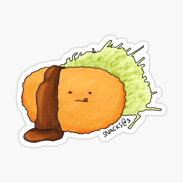 Croquette Stickers  Redbubble