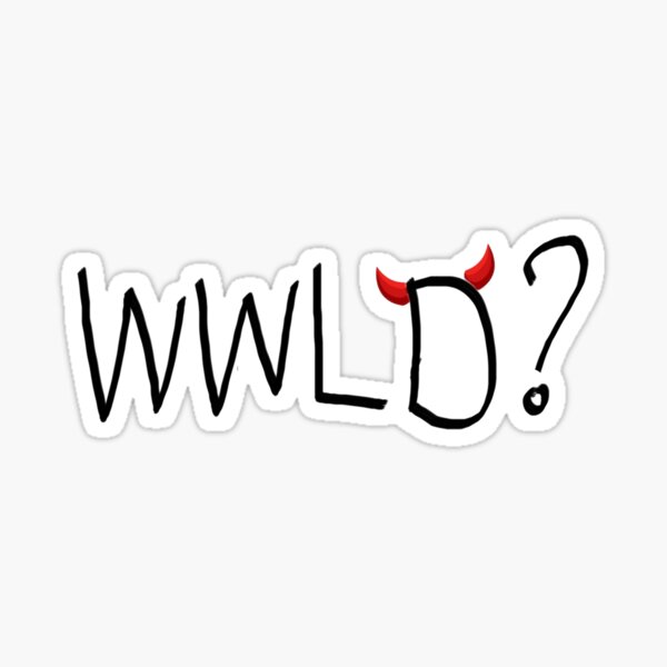 WWLD - Lucifer Morningstar Sticker