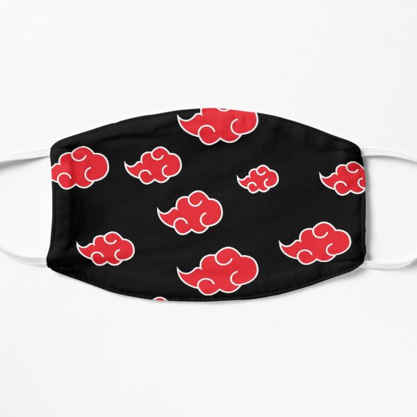 Anime Red Cloud n.a.r.u.t.o Mascarilla plana