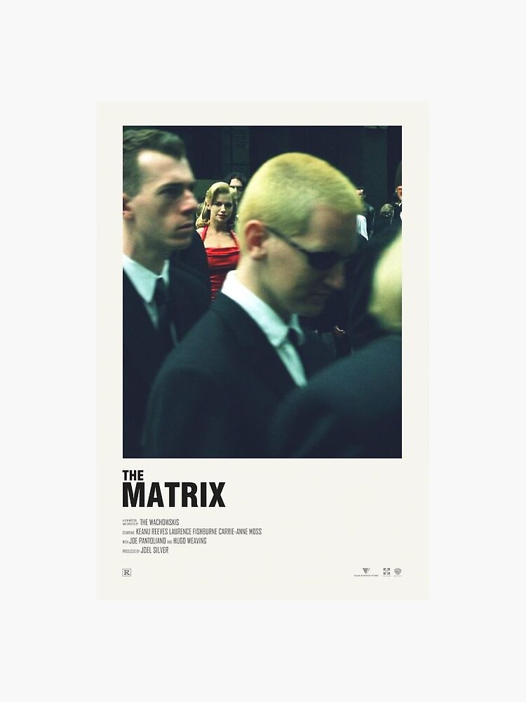 the matrix minimalist movie poster by tanyasanghal