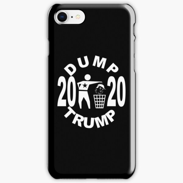 Dump Trump 2020 rund monochrome weiß iPhone Leichte Hülle