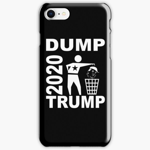 Dump Trump 2020 rec monochrome weiß iPhone Leichte Hülle