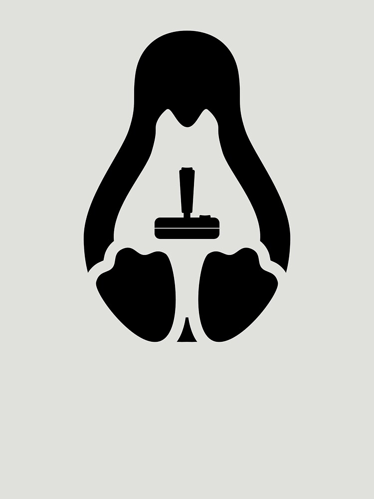 /r/linux_gaming Stycil Tux Shirt (black) by Cheeseness