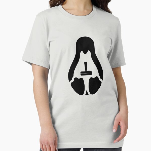 /r/linux_gaming Stycil Tux Shirt (black) Essential T-Shirt
