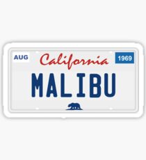 Malibu - California. Sticker