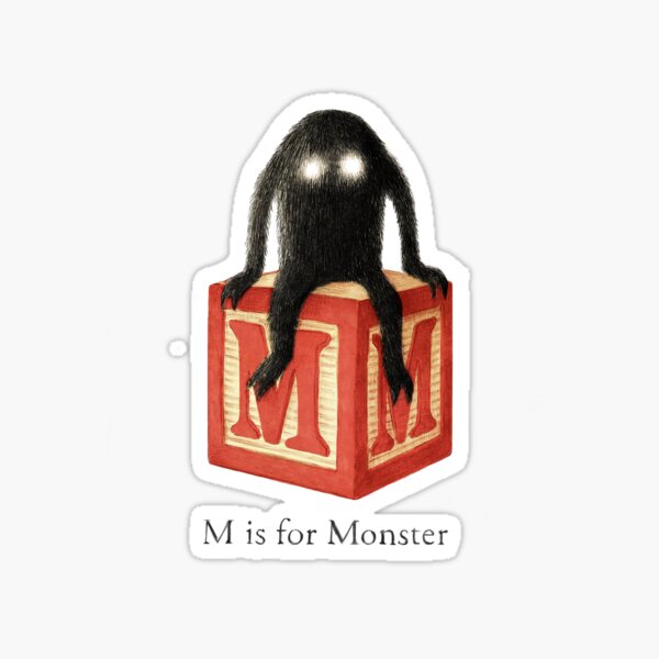 Item preview, M is for Monster designed and sold by TerryFan.