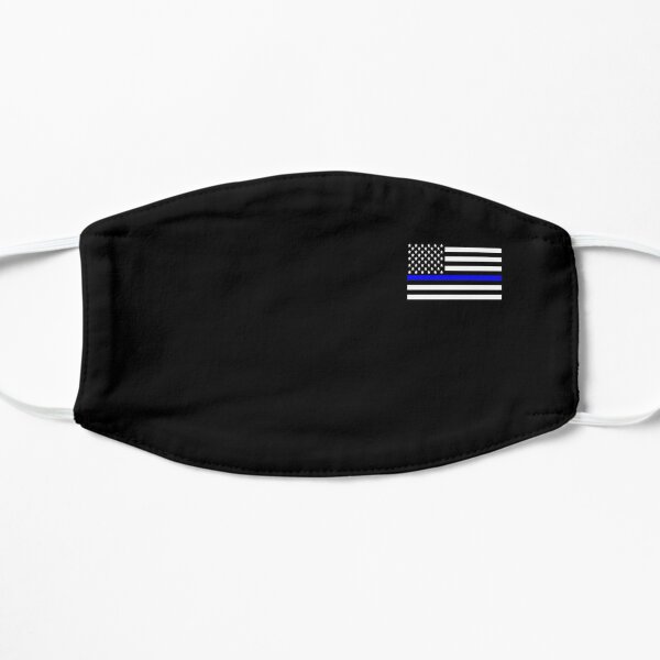 Thin Blue Line Flat Mask