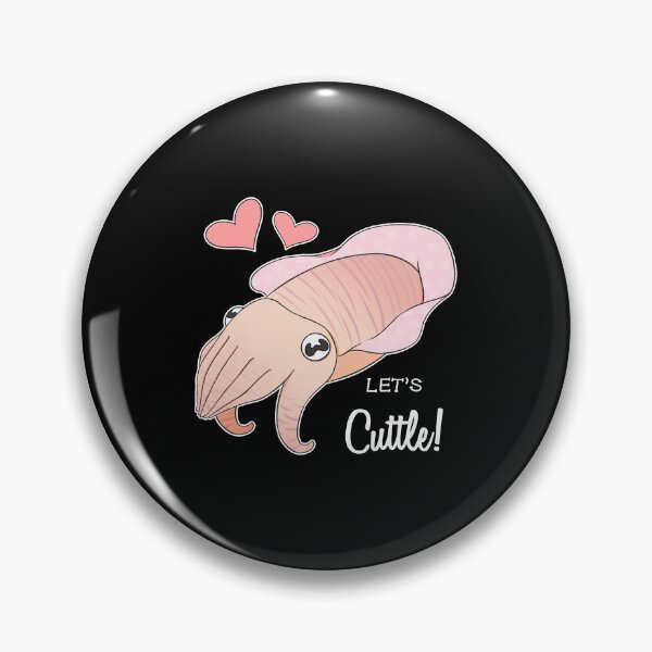 Item preview, Let's Cuttle! Cute & Funny Cuttlefish Romantic Cuddling Hug Pun designed and sold by fatamyfan1.