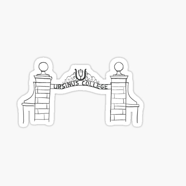 Ursinus college gate Sticker